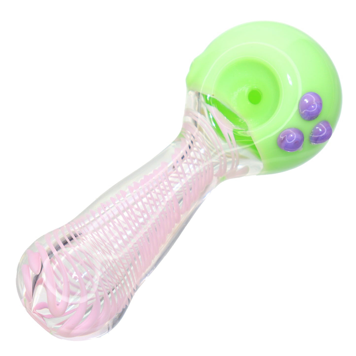 4 in - Cute Streaky Slime ColorSpoon Hand Pipe