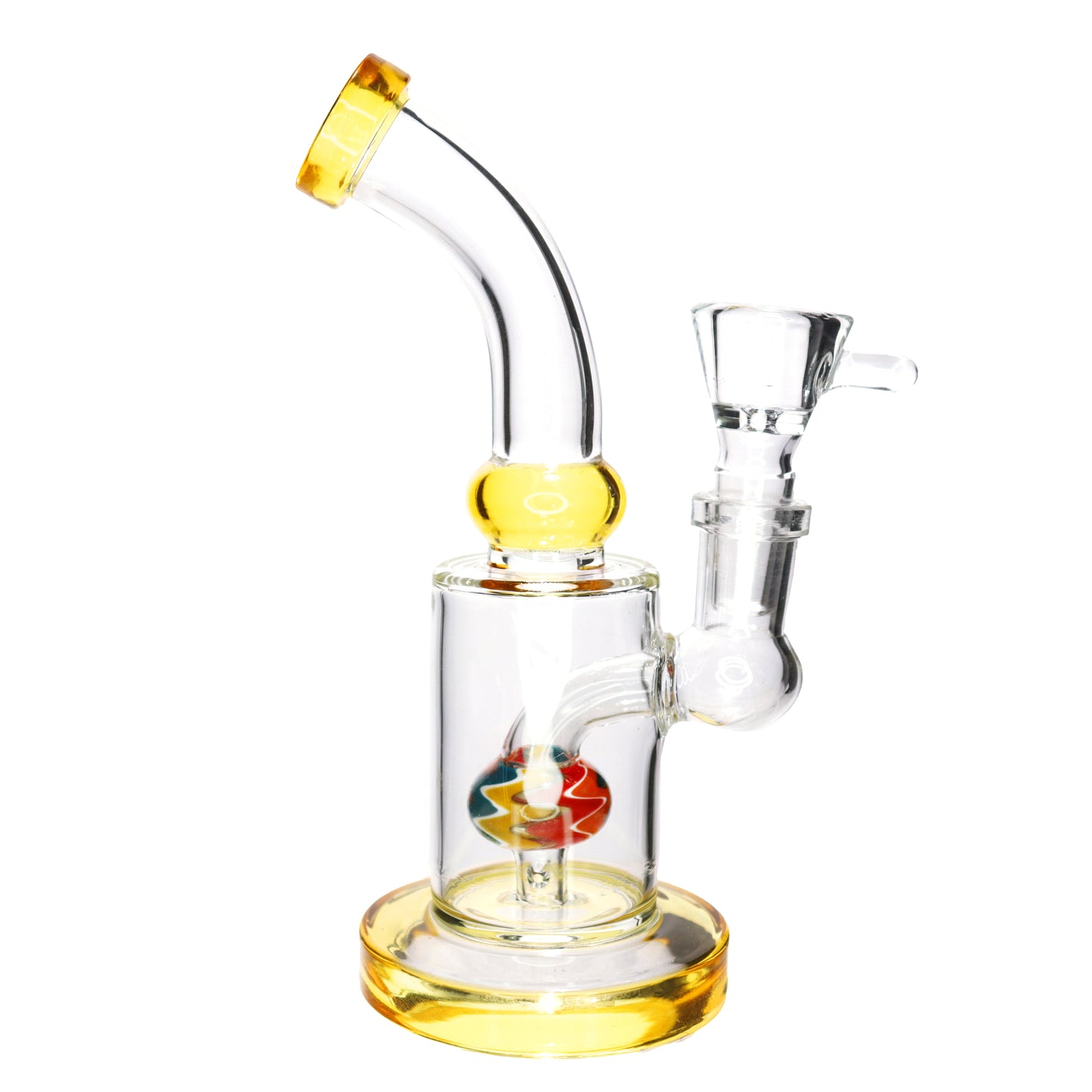 7 in - Vent Neck Wig Wag Glass Mini Bong