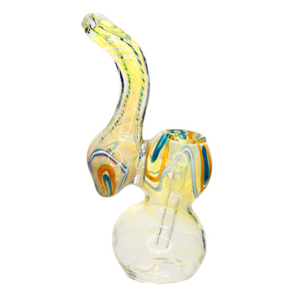 5 in - Twisted Fumed Glass Bubbler Mini