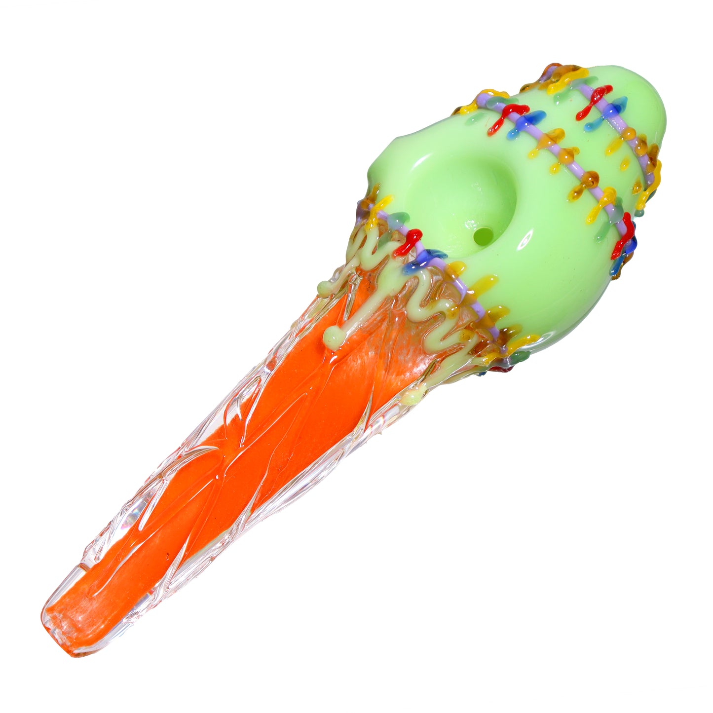 6 in - Funny Multicolor Ice Cream Spoon Hand Pipe