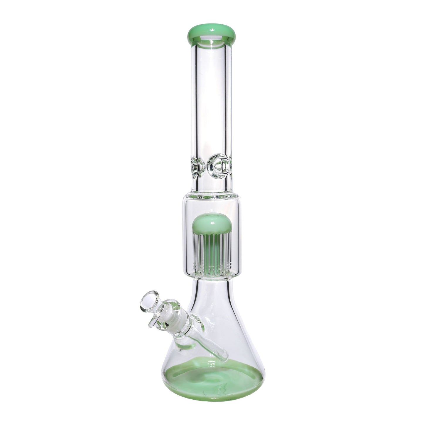 18 in - Big Chamber Multicolor Glass Beaker Bong