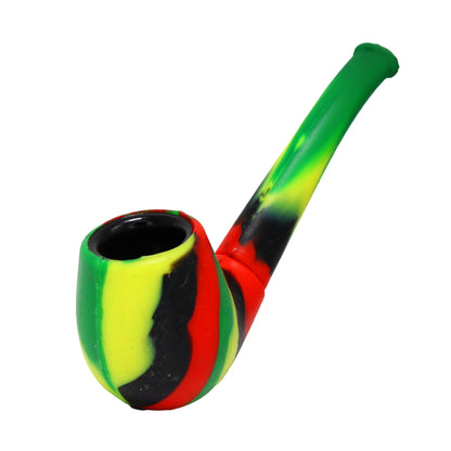 3 in - Silicone Sherlock Pipe Multicolor