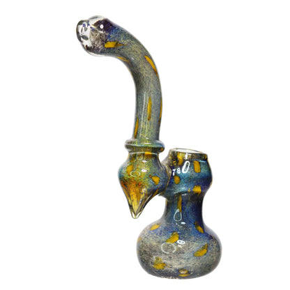 9 in - Blue Colores Polka Dots Glass Bubbler