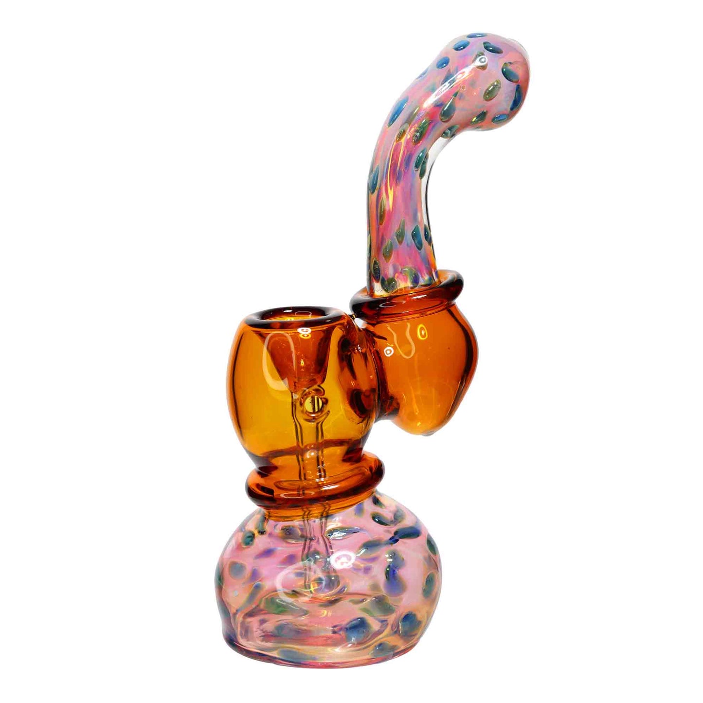 9 in - Slime Colors Handle Polka Dots Bubbler Fancy