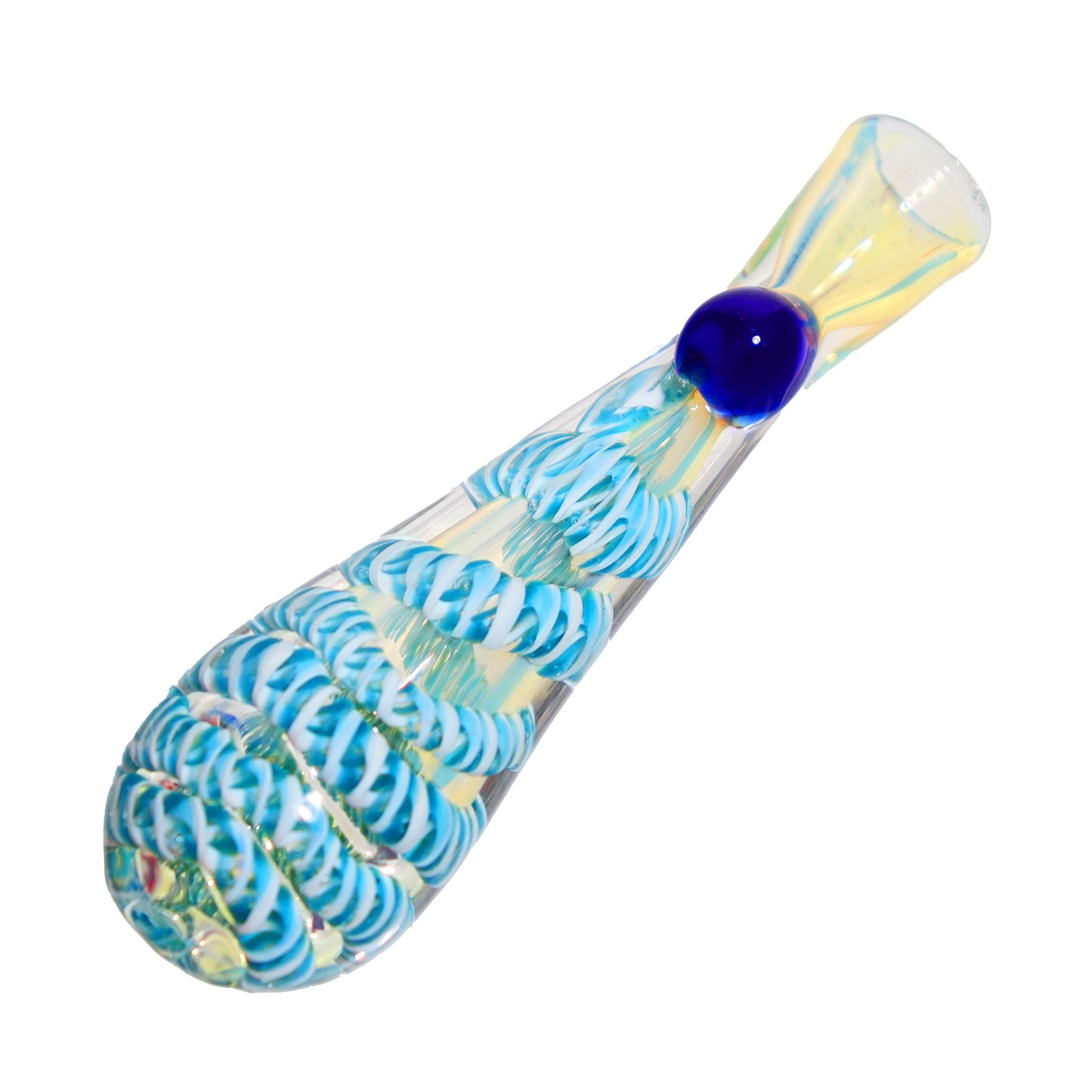 Streaky Tail Implosion Glass Chillum