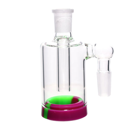 4 in - Reclaim Male 90 Degree Multicolor Ash Catcher Silicone Bong 14 mm