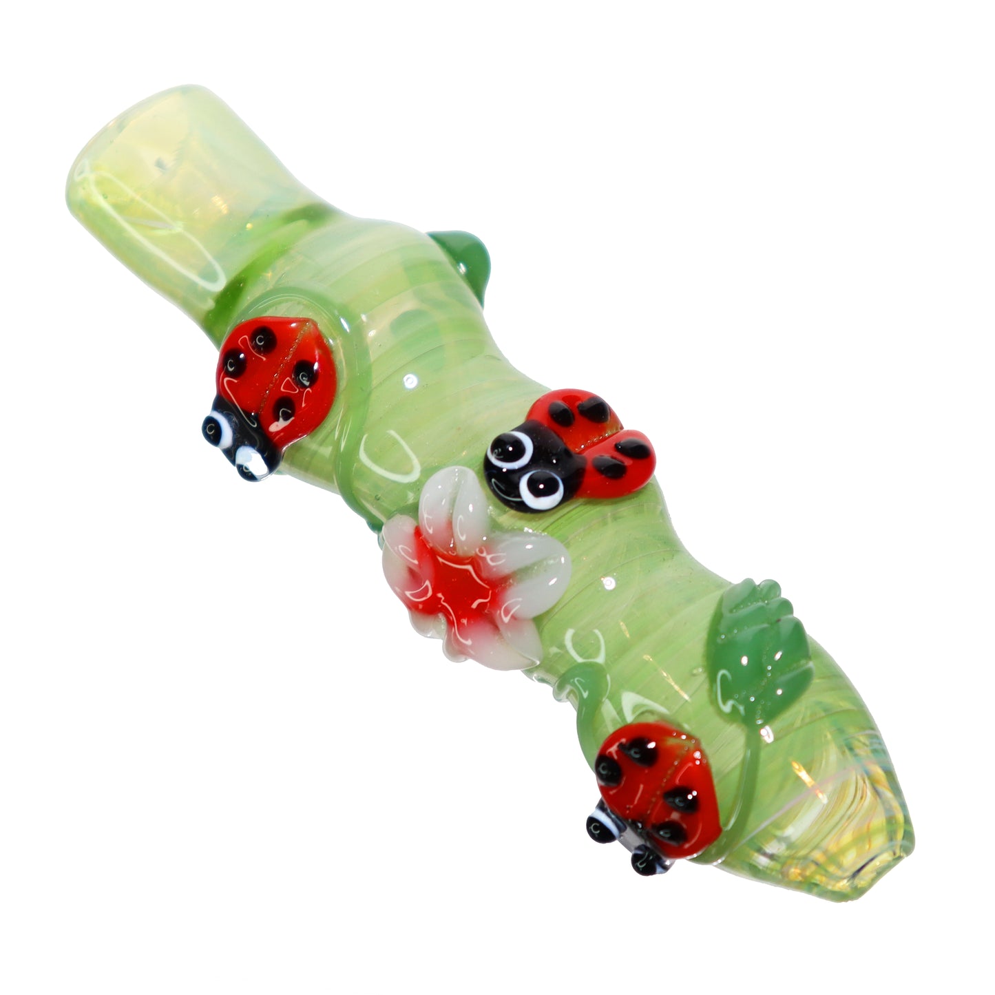 Lady Bug Glass Chillum