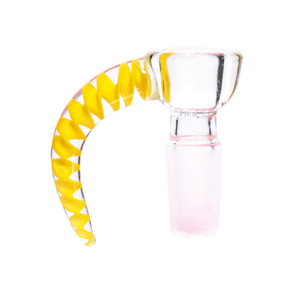 14 mm - Glass Screen Crazy Multicolor Horn Clear Bowl