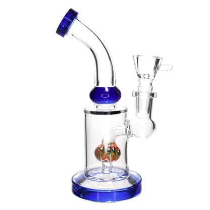 7 in - Vent Neck Wig Wag Glass Mini Bong