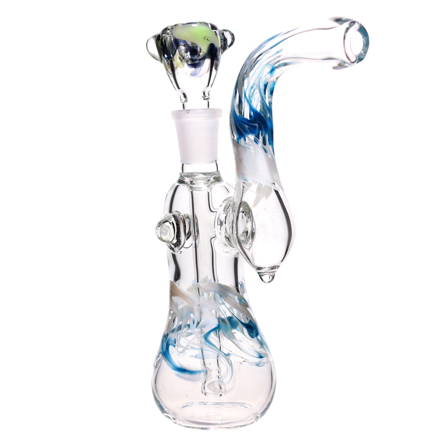 8 in - USA Made Bubbler Heavy Glass with Bowl