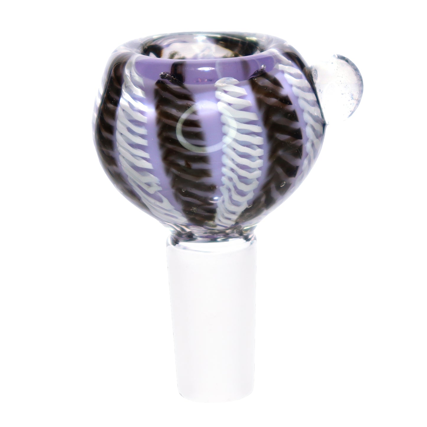 14 mm - Stripes Tails Multicolor Curvy Glass Bowl