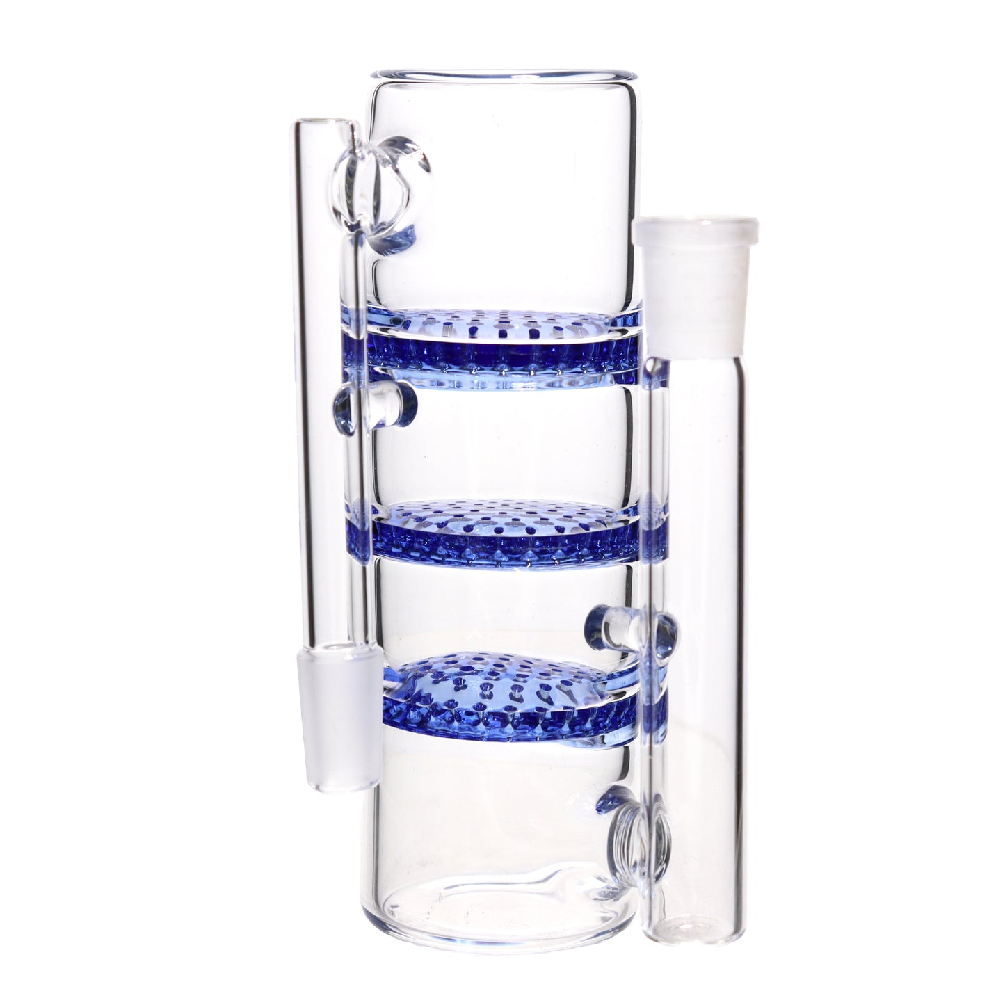 6 in - 3 Honeycomb Multicolor Ash Catcher Bong 14 mm