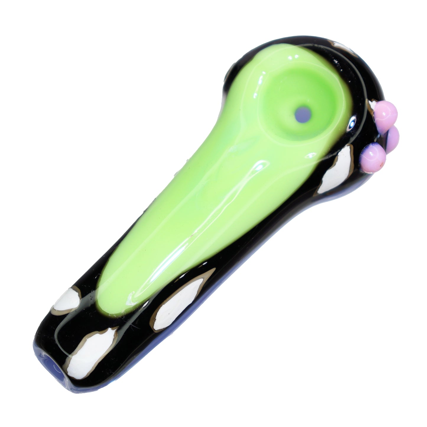 4 in - Fancy Multicolor Lightweight Mini Hand Pipe Spoon