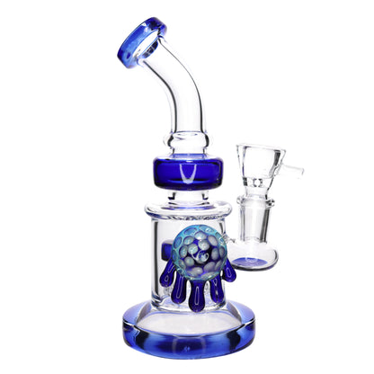 9 in - Multicolor Fancy Glass Water Pipe