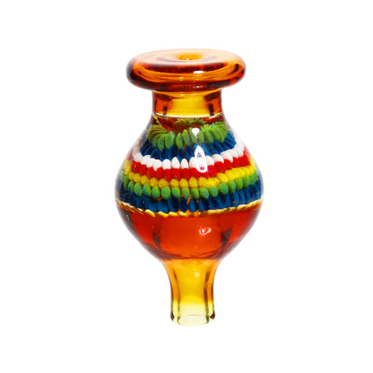 Rasta Streaky Multicolor Glass Fancy Carb Cap