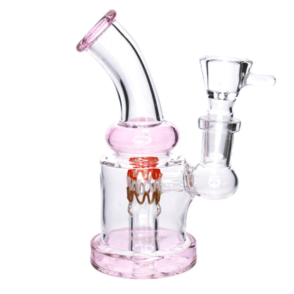 6 in - Mini Glass Bong Perc Tails