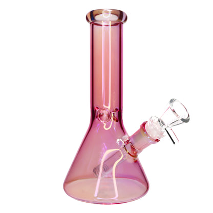 8 in - UV Multicolor Glass Beaker Bong