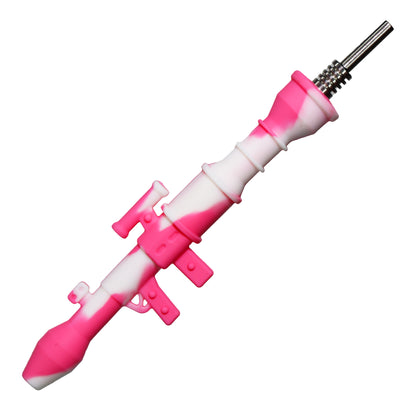 4 in - Silicone Gun Multicolor with Metal Nail 10 mm