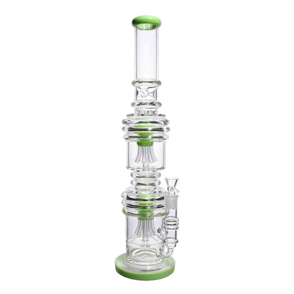 21 in - Big Exotic Double Chamber Glass Bong 18 mm