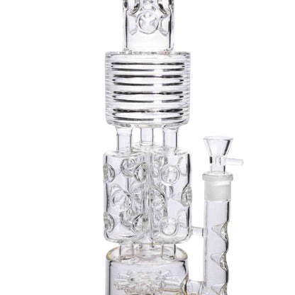 19 in - Super Big Luxury Glass Recycler 18 mm