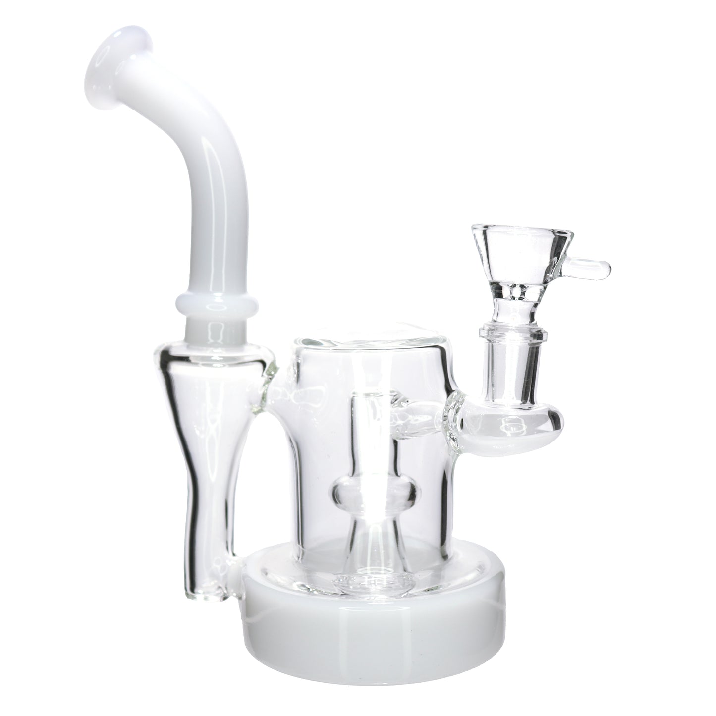 7 in - Exotic Slime Tube Glass Bong Perc