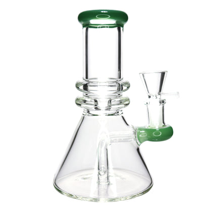 8 in - Heavy Glass Slime One Tone Glass Beaker Bong Clear