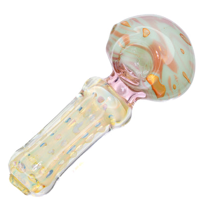 5 in - Colored Head Polka Dots Body Stylish Hand Pipe Spoon