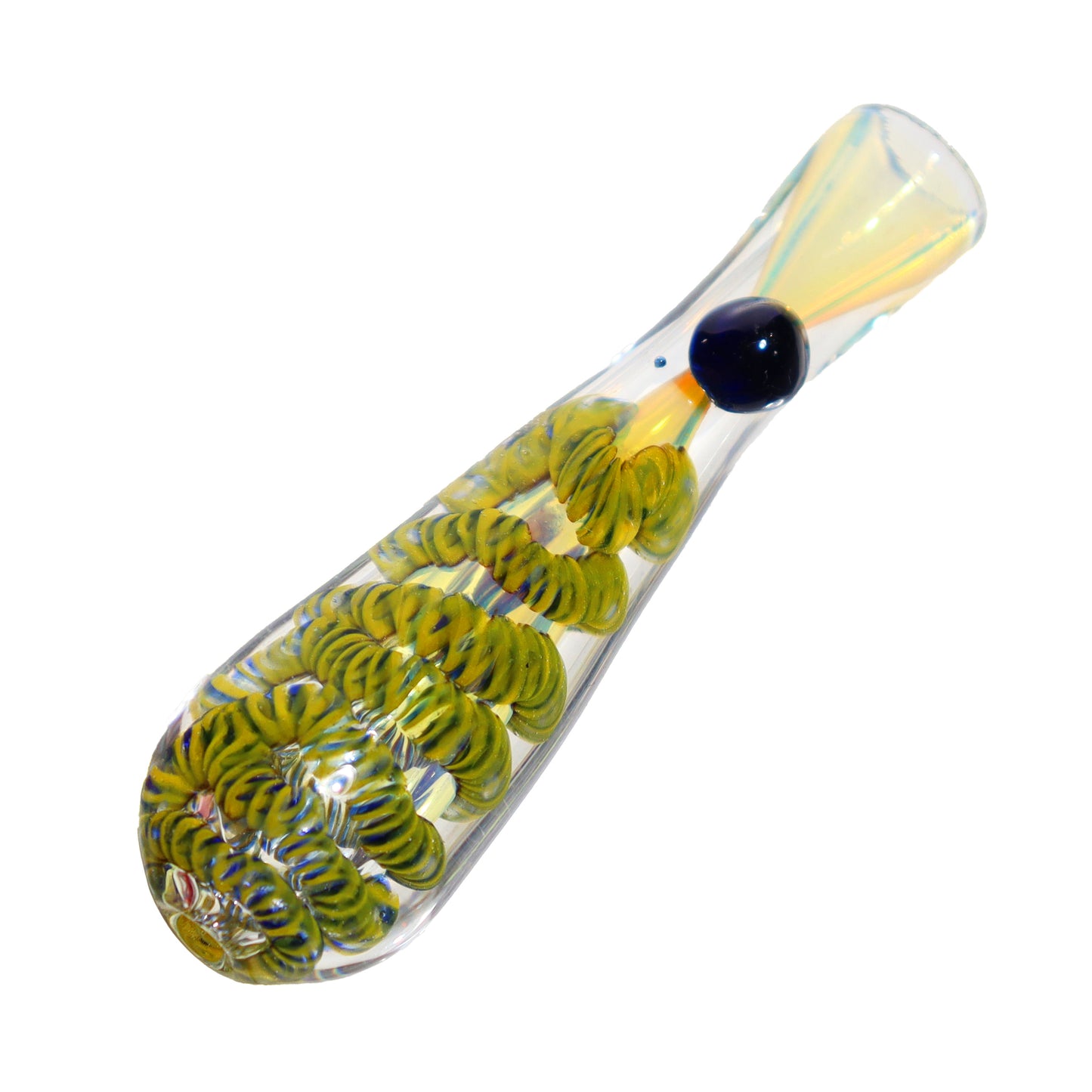 Streaky Tail Implosion Glass Chillum