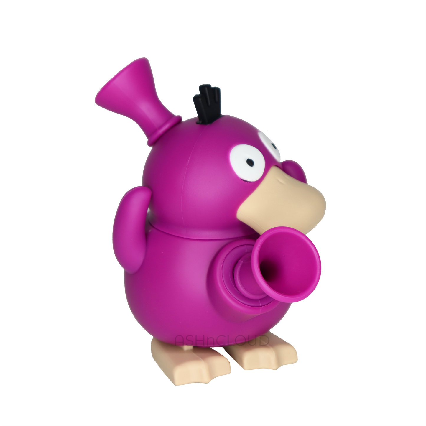 5 in - Multicolor Psyduck Mini Silicone Bong