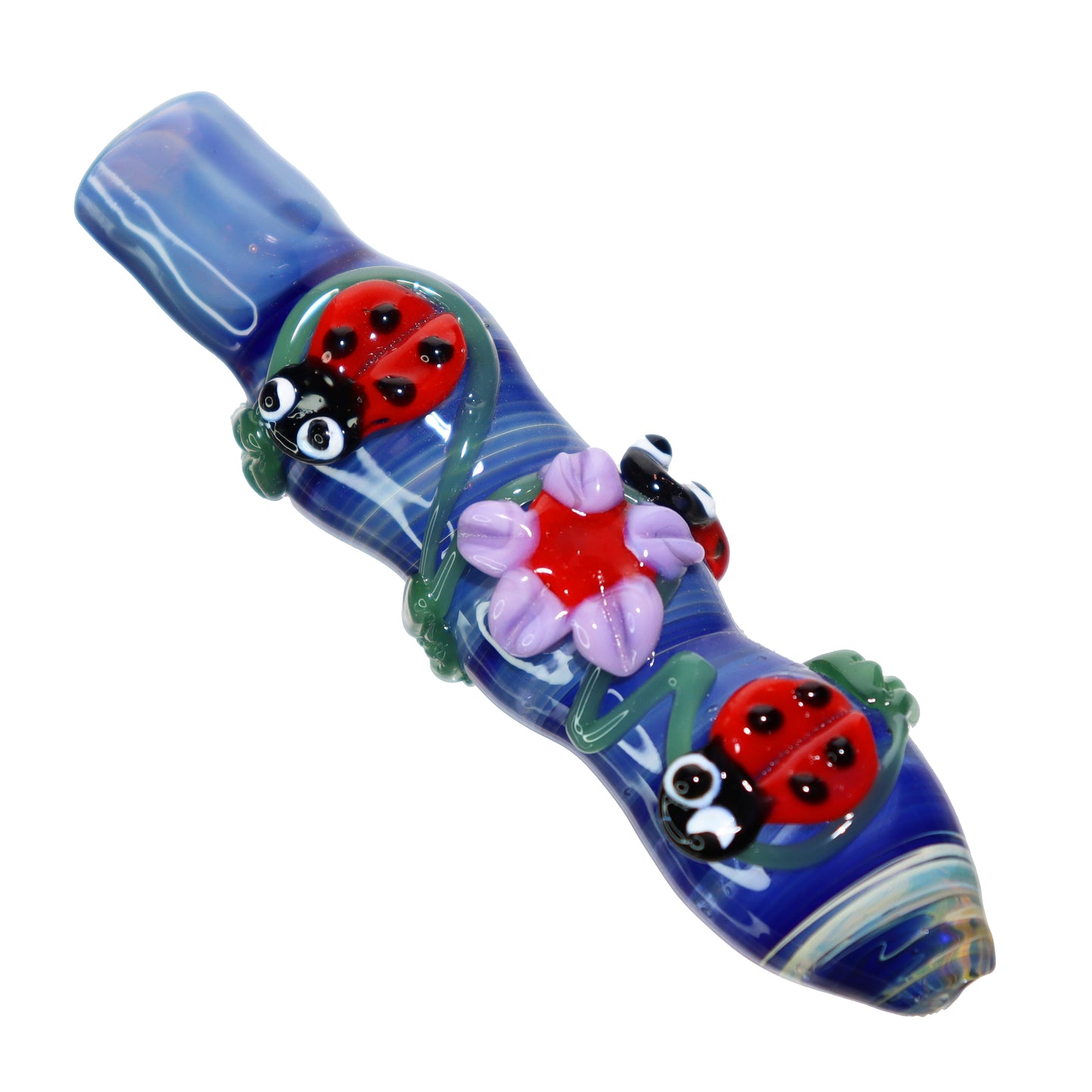 Lady Bug Glass Chillum