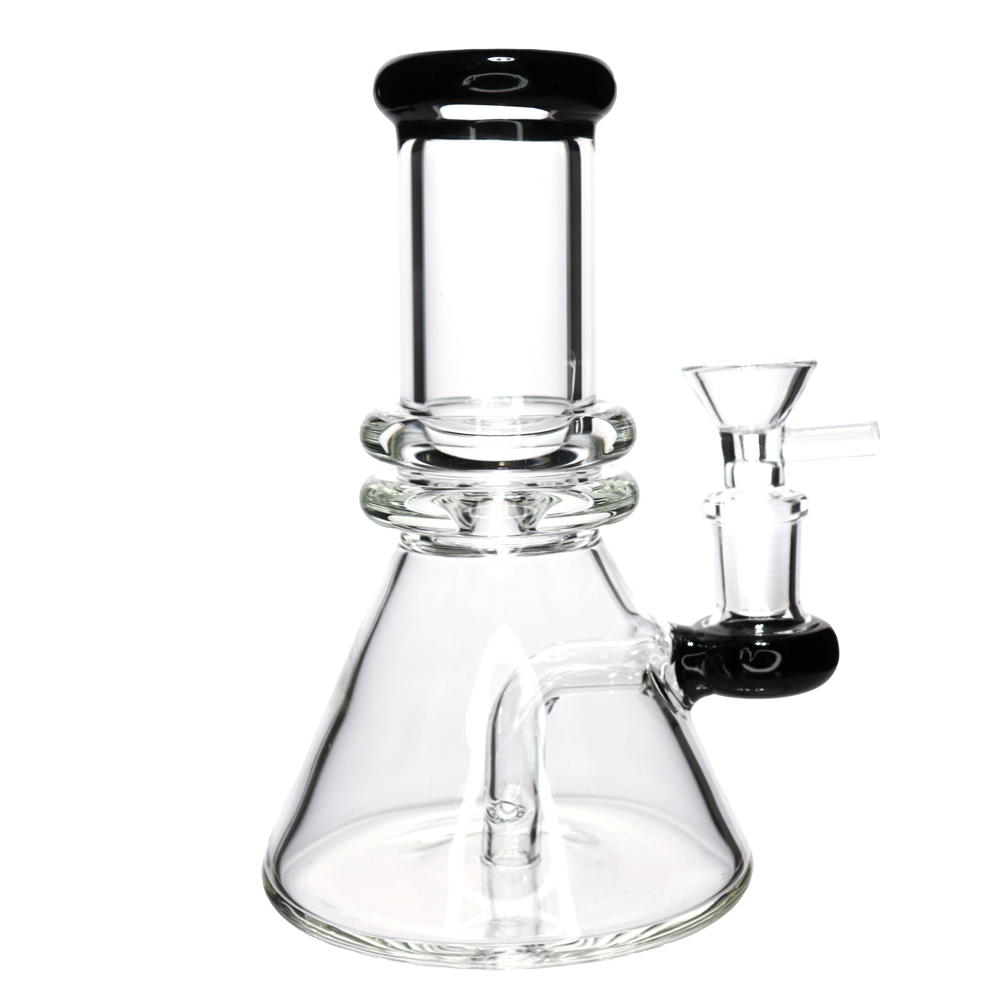 8 in - Heavy Glass Slime One Tone Glass Beaker Bong Clear