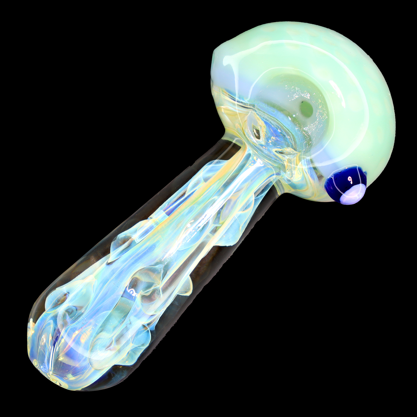 5 in - Fancy Honeycomb Swirl Pink Body Glass Hand Pipe