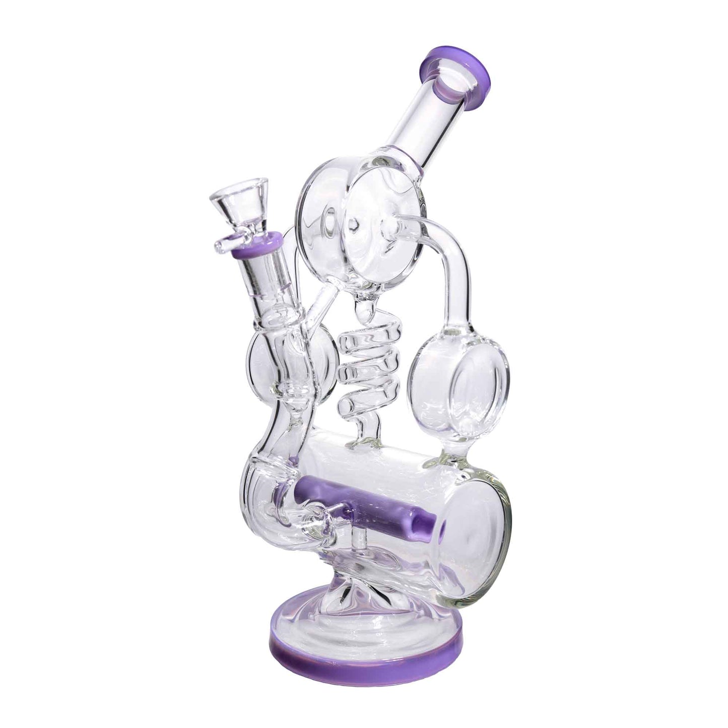 12 in - Super Luxury Clear Glass Recycler