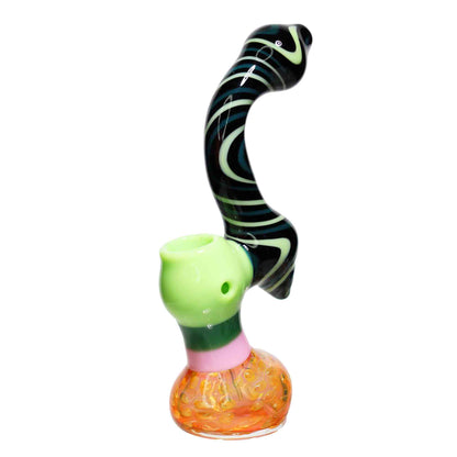 8 in - Crazy Sleeks Body Slime Color Bowl Glass Bubbler