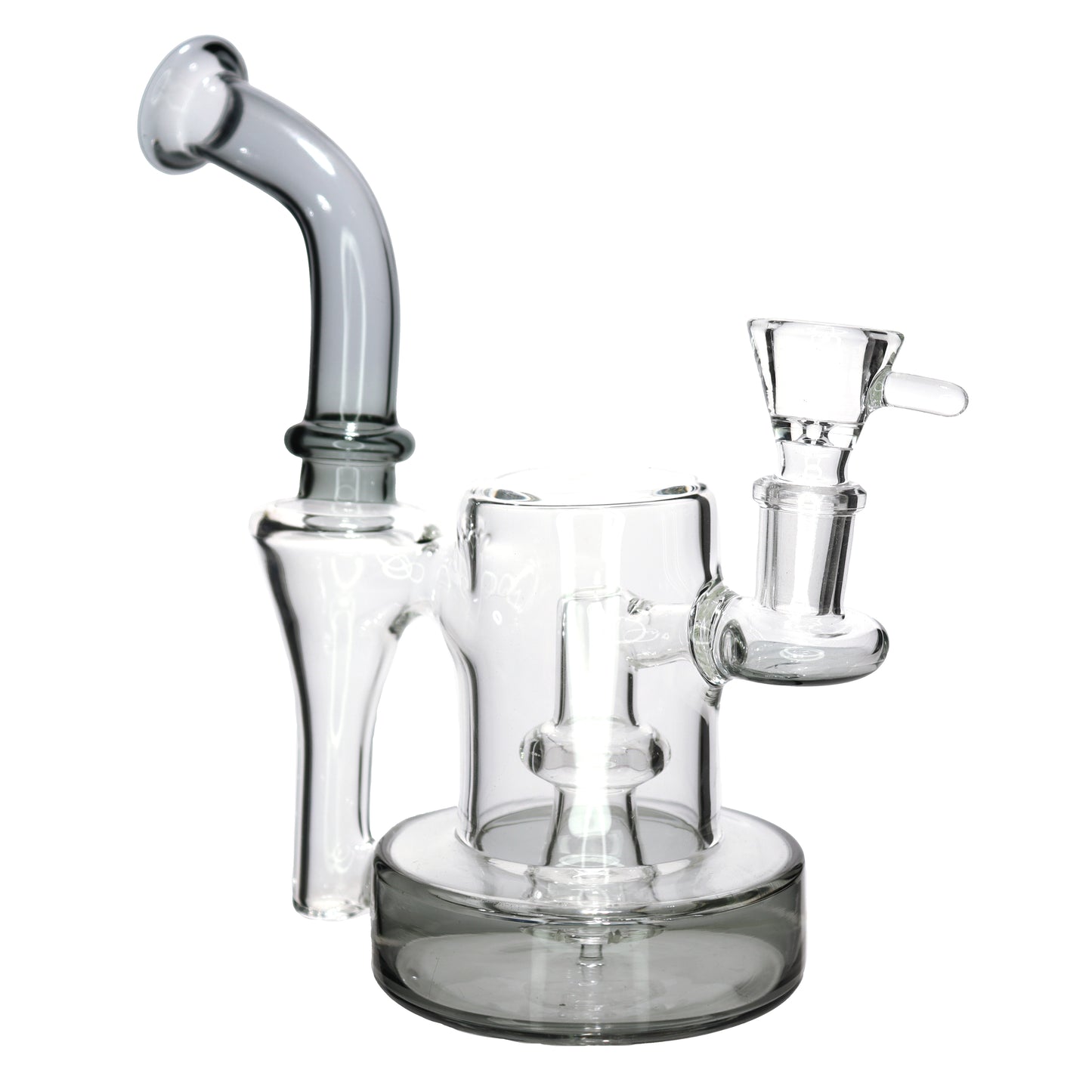 7 in - Exotic Slime Tube Glass Bong Perc