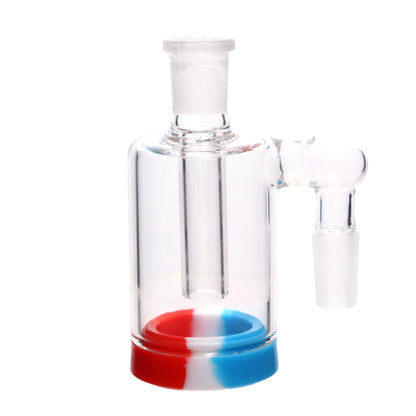 4 in - Reclaim Male 90 Degree Multicolor Ash Catcher Silicone Bong 14 mm