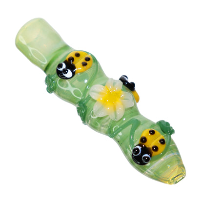 Lady Bug Glass Chillum