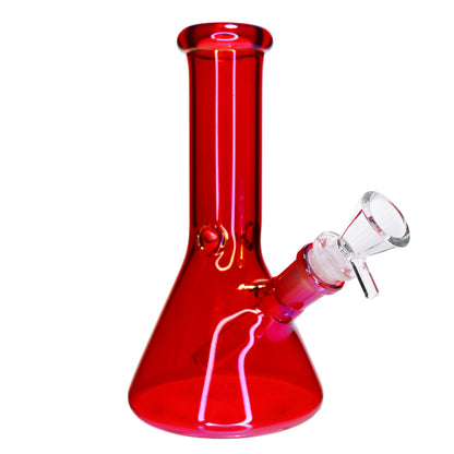 8 in - UV Multicolor Glass Beaker Bong