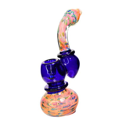 9 in - Slime Colors Handle Polka Dots Bubbler Fancy