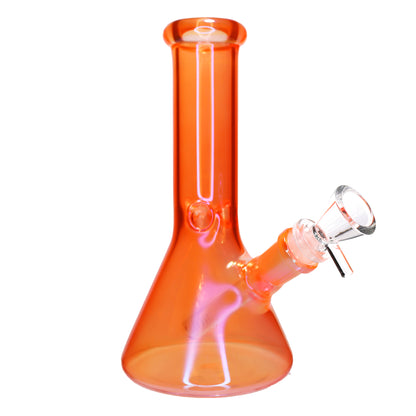 8 in - UV Multicolor Glass Beaker Bong