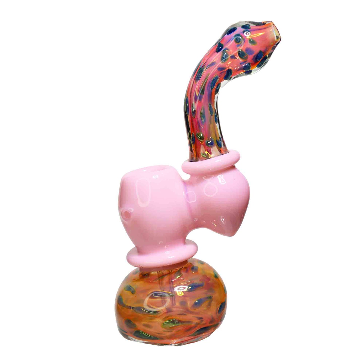 9 in - Slime Colors Handle Polka Dots Bubbler Fancy