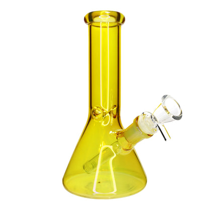 8 in - UV Multicolor Glass Beaker Bong