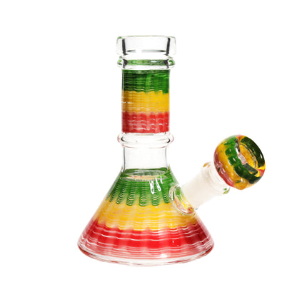 5 in - Rasta Style Glass Mini Bong