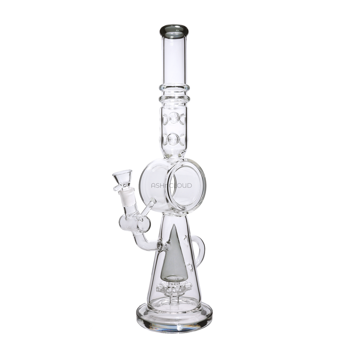 18 in - Big Clear Glass Bong Perc