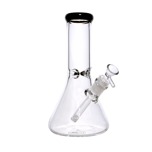 10 in - Clear Glass Beaker Color Bong 5 mm