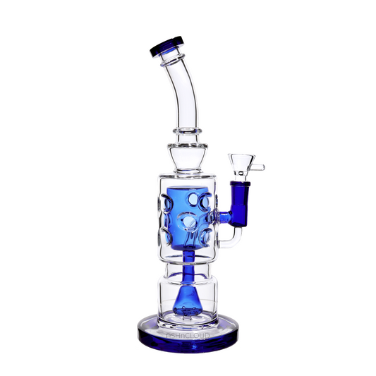 12 in - Fancy Honeycomb Glass Bong