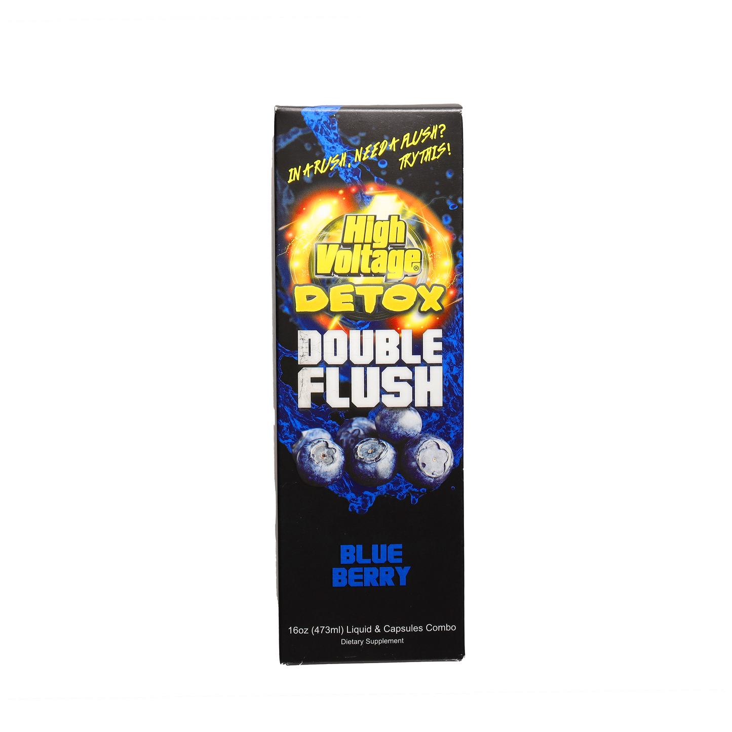 16 fl.oz - High Voltage Detox Double Flush Blue Berry