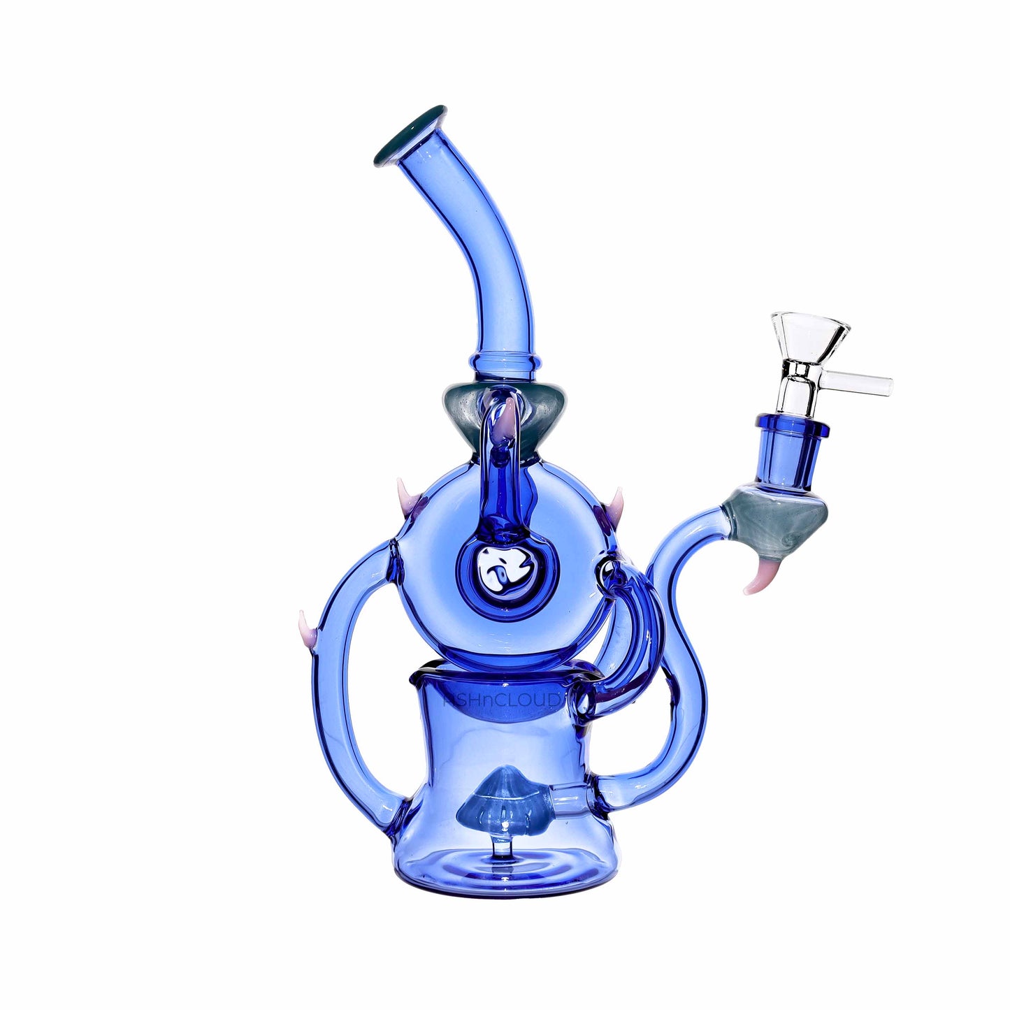 10 in - Deluxe Colorful Monster Recycler Glass