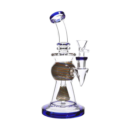 9 in - Ball Wig Wag Curvy Glass Bong