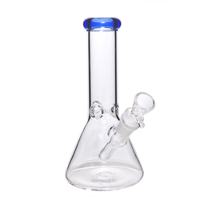 8 in - Clear Glass One-Tone Mini Bong